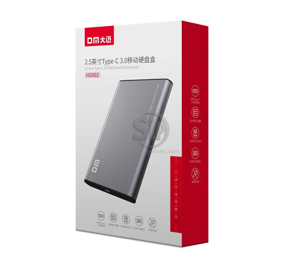 Boîtier SATA Externe DM HD002 – 2,5" USB 3.0